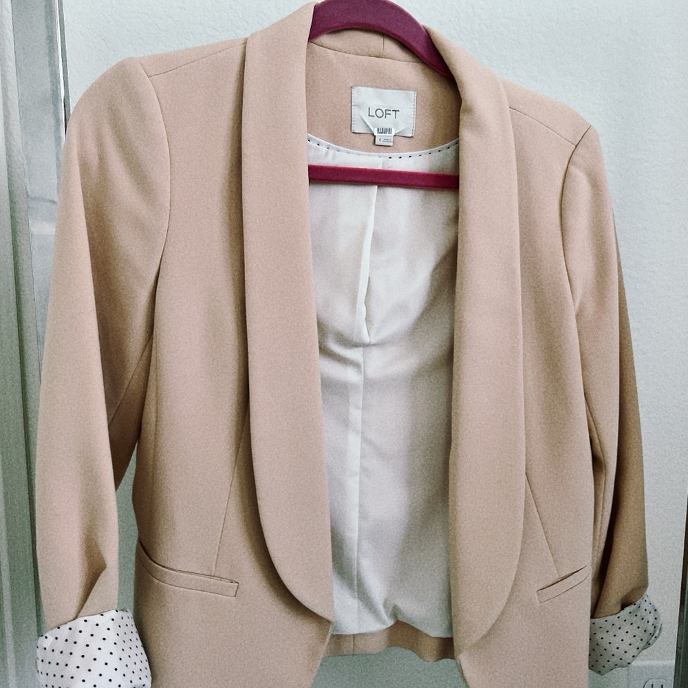 Loft blush blazer
